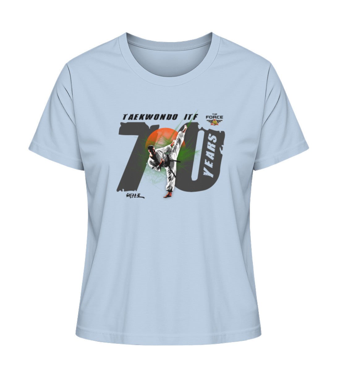 70 TKD - Ladies Premium Organic Shirt - THE FORCE SPORT