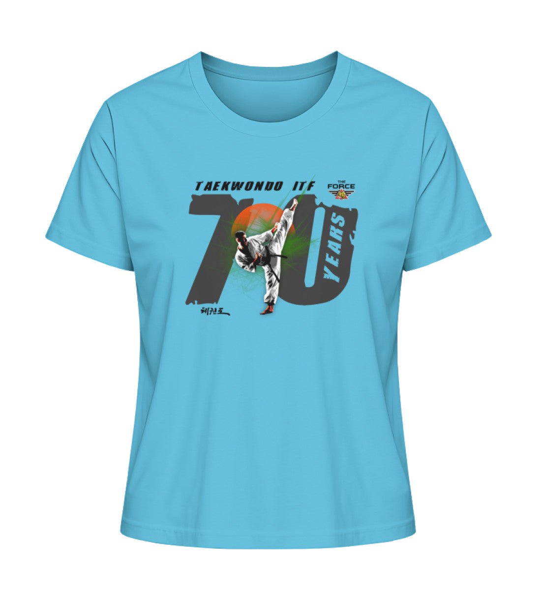 70 TKD - Ladies Premium Organic Shirt - THE FORCE SPORT