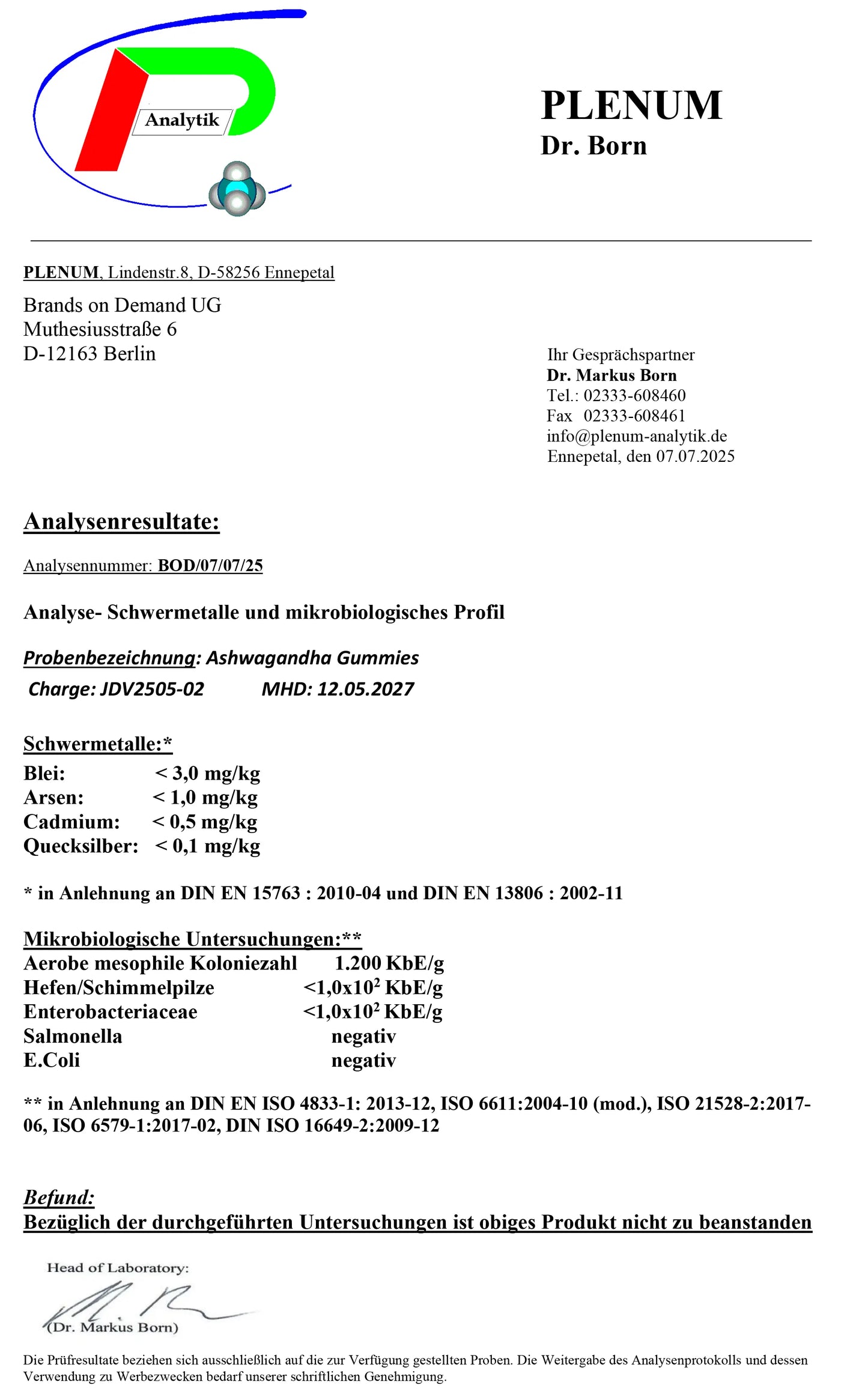 Premium Ashwagandha Gummies 300 + Vitamin B6,- 60 Stk