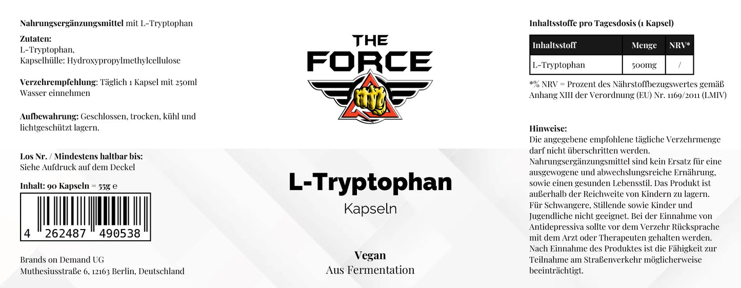 L-Tryptophan - 90 capsules