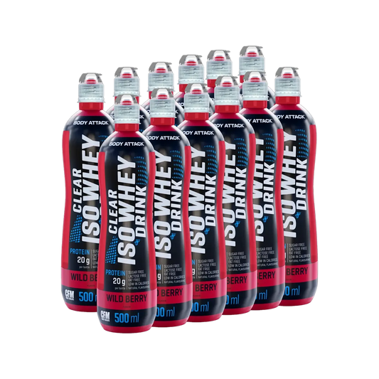 Body Attack Clear Iso Whey Drink 12x500ml