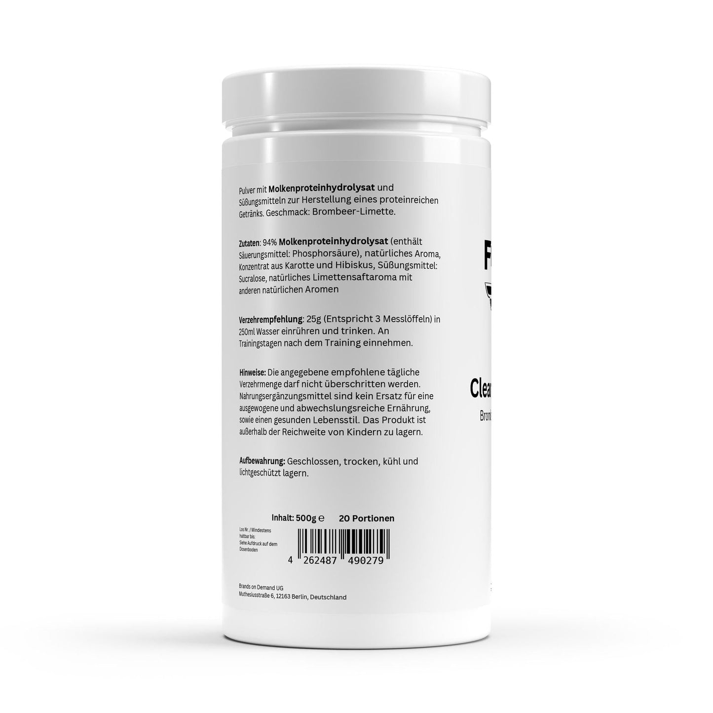 Clear Whey Protein Blackberry - Lime - 500g - THE FORCE SPORT