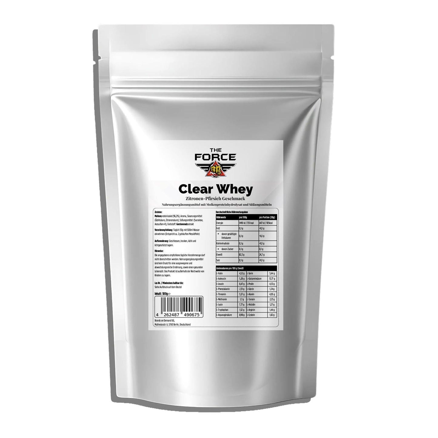 Clear Whey Protein Iced Tea Peach - 500g - THE FORCE SPORT