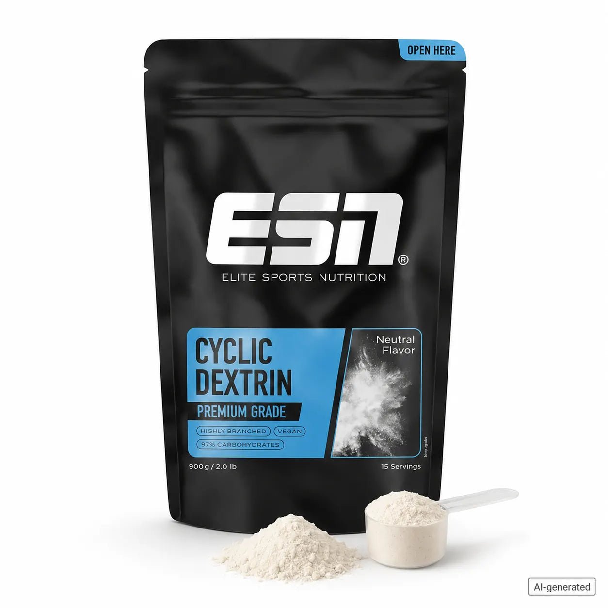 ESN Cyclic Dextrin 900 g hochverzweigtes Kohlenhydratpulver