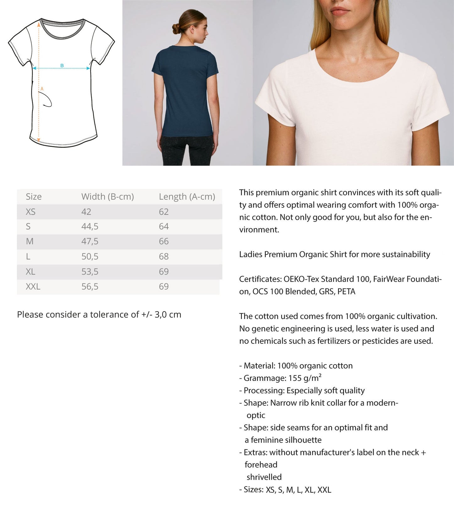 Force - Ladies Premium Organic Shirt - THE FORCE SPORT