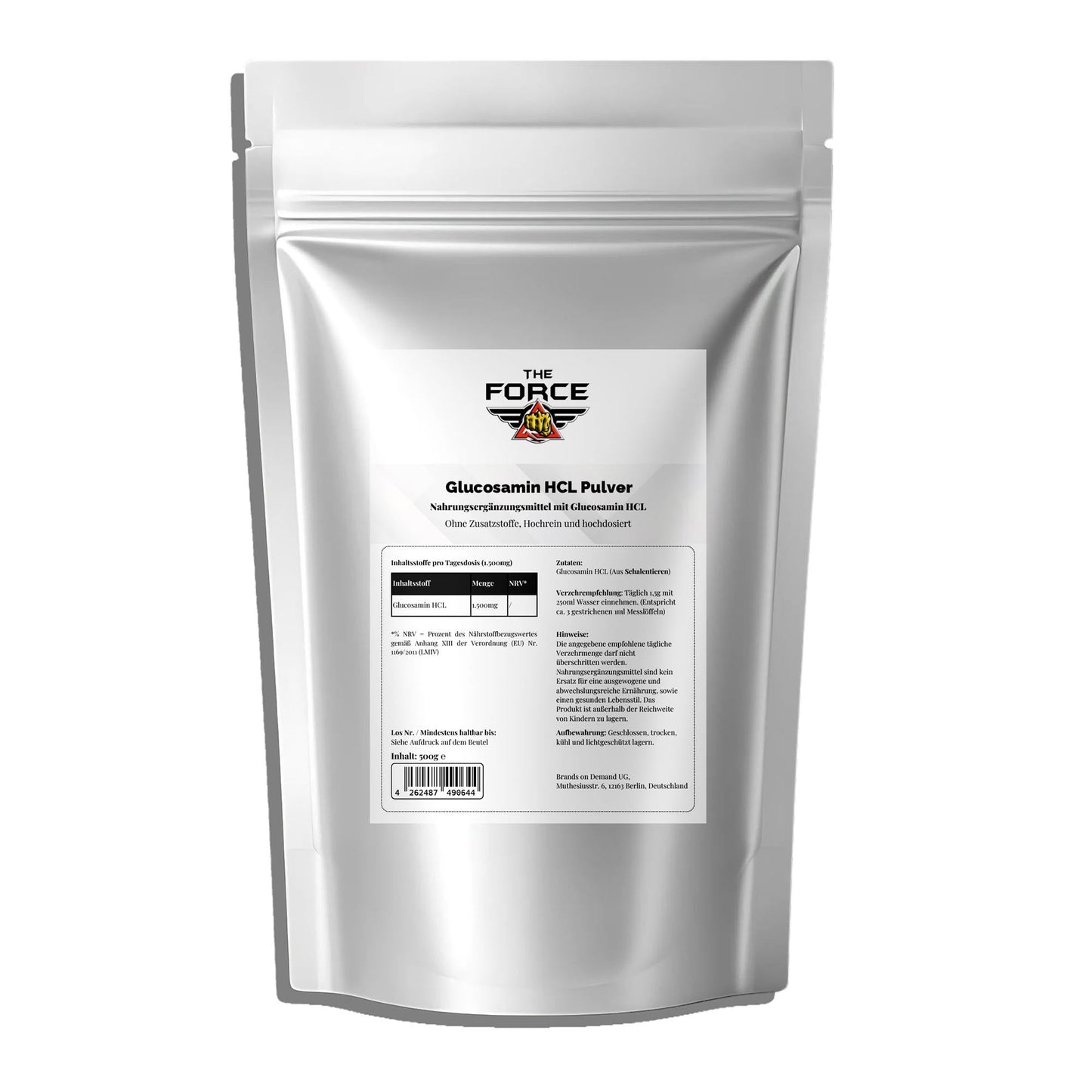 Glucosamine Powder - 500g Doypack - THE FORCE SPORT