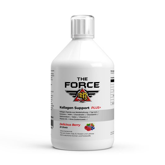 Kollagen Support PLUS+ Shots - Wild Berry - 500ml - THE FORCE SPORT