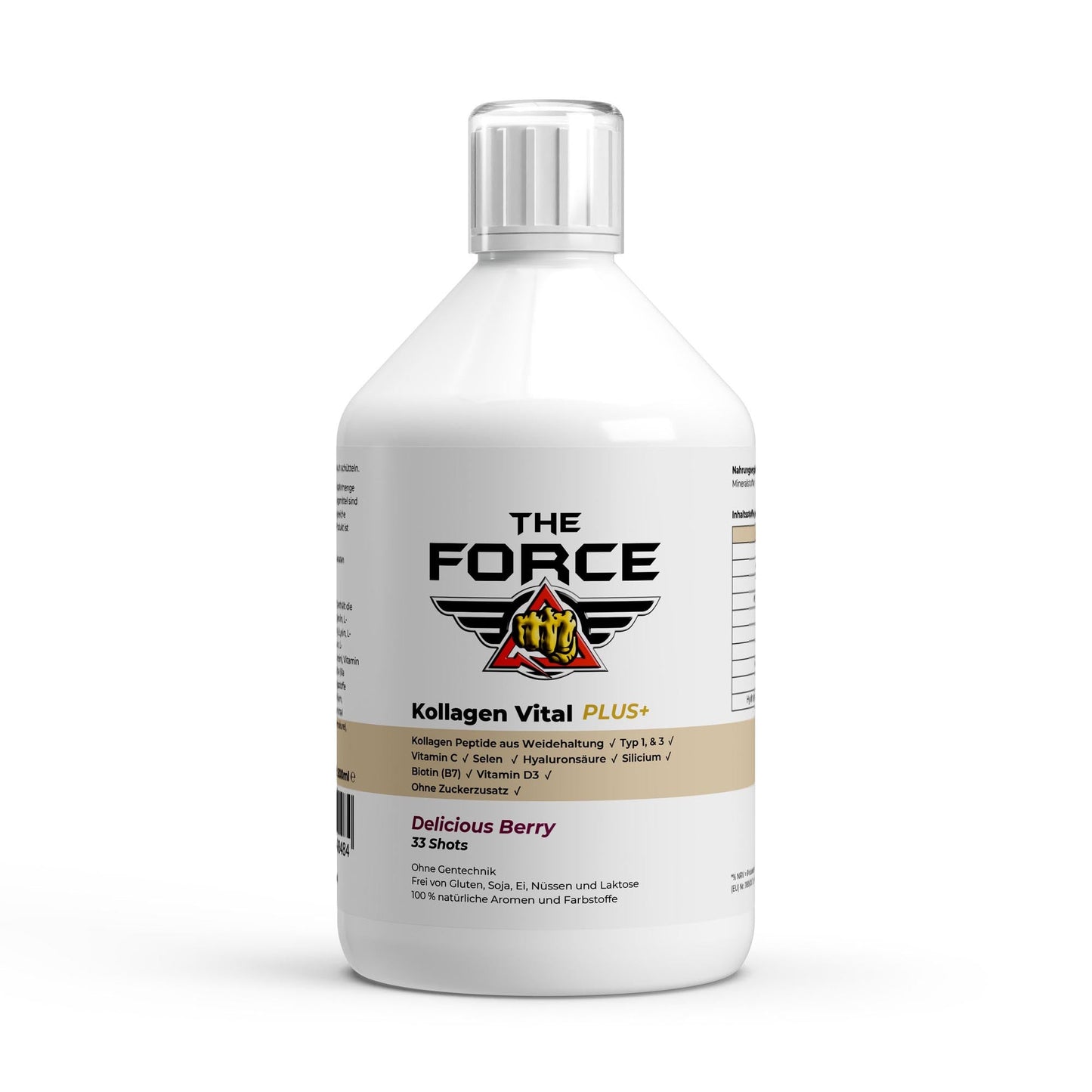 Kollagen Vital PLUS+ Shots - Wild Berry - 500ml - THE FORCE SPORT