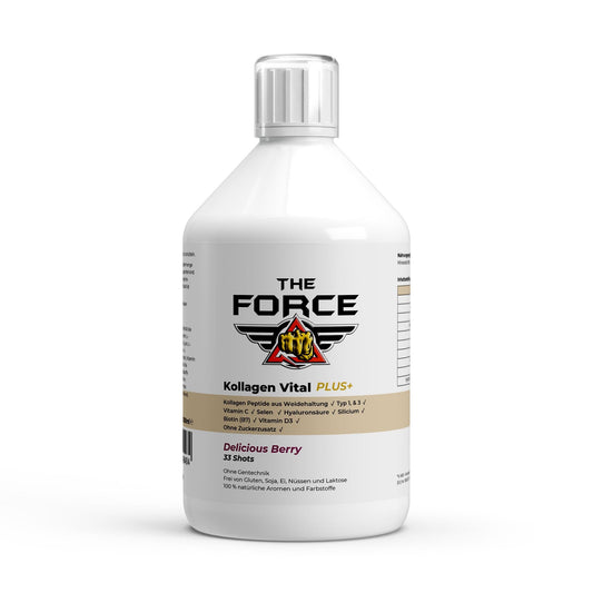 Kollagen Vital PLUS+ Shots - Wild Berry - 500ml - THE FORCE SPORT