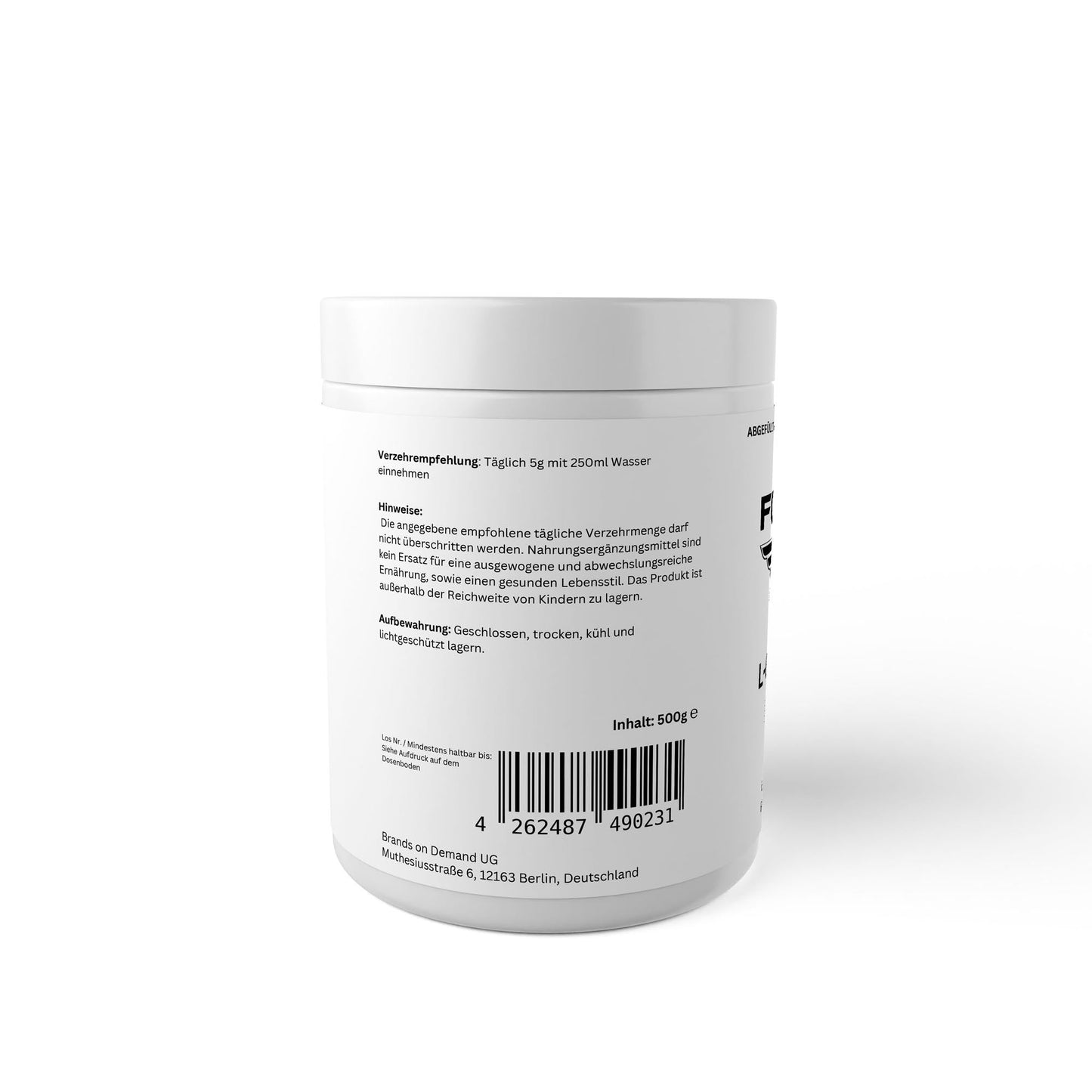 L - Glutamine Powder - 500g - THE FORCE SPORT
