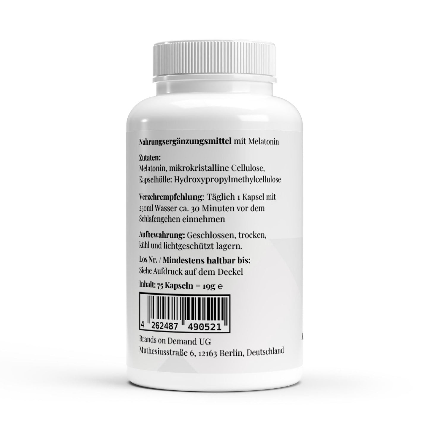 Melatonin - 75 capsules - THE FORCE SPORT