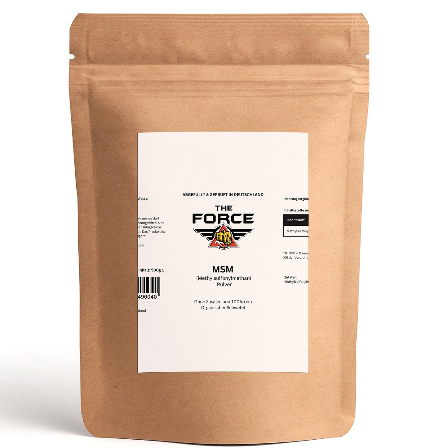 MSM powder - 500g - THE FORCE SPORT
