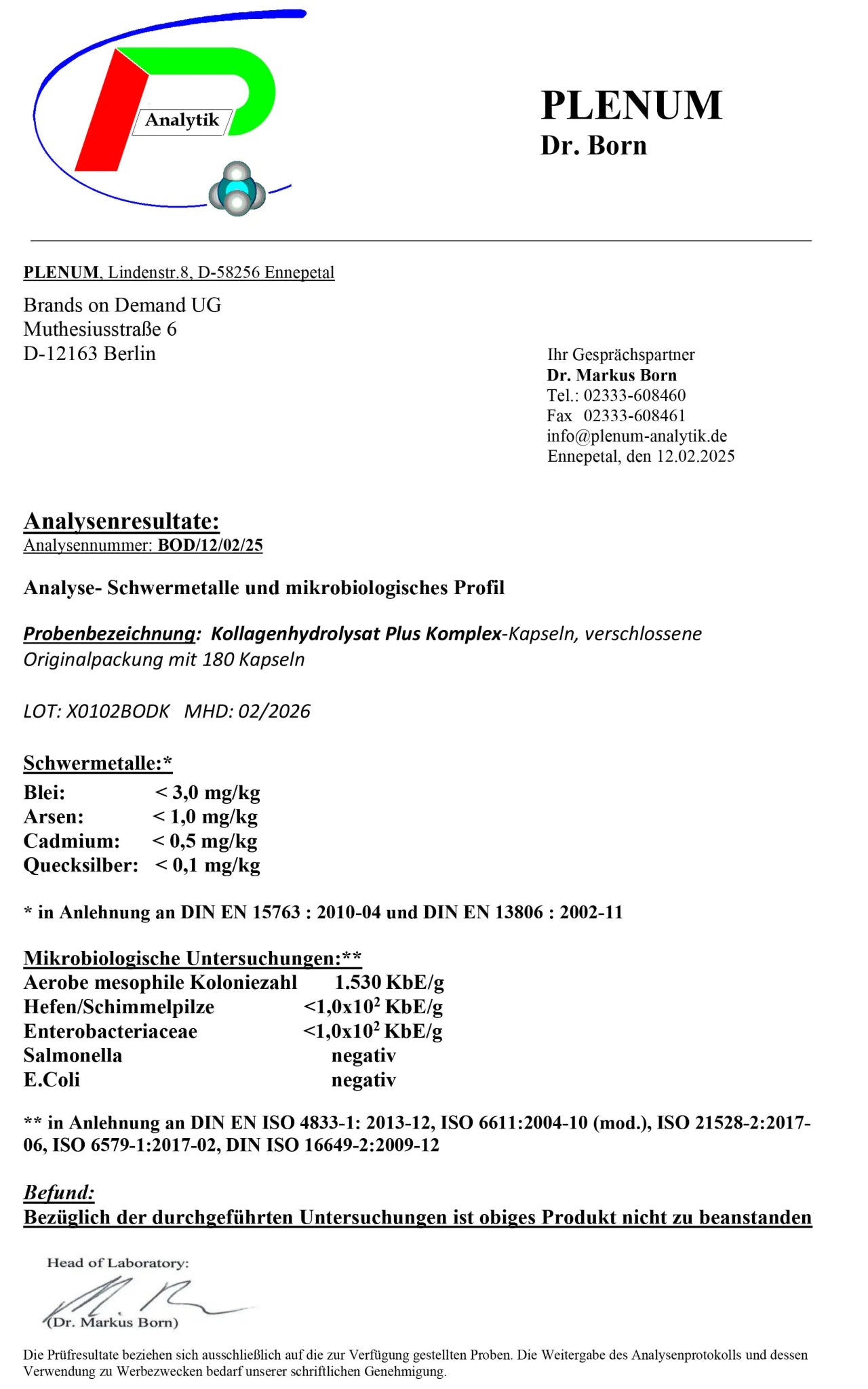 Premium Collagen Hydrolysate PLUS (3000 - 5000 DA) - 180 Capsules – hochwertige / premium / висококачествена Produkt von / by / от THE FORCE SPORT | THE FORCE SPORT
