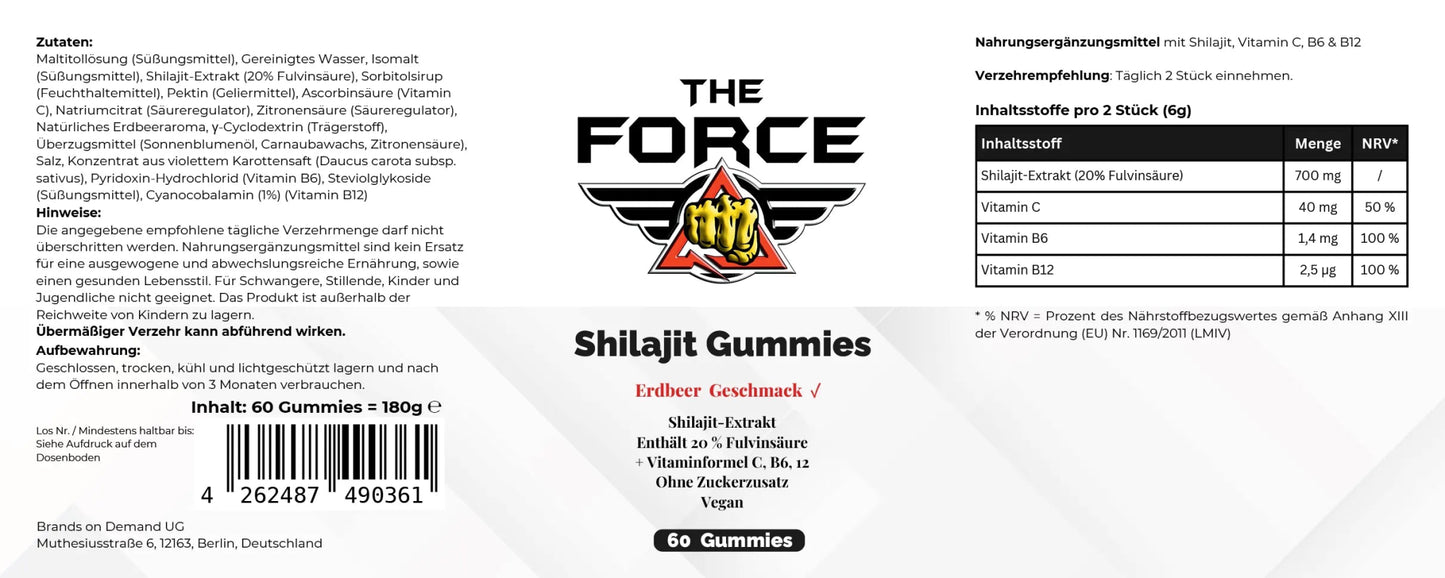 Shilajit Gummies - THE FORCE SPORT