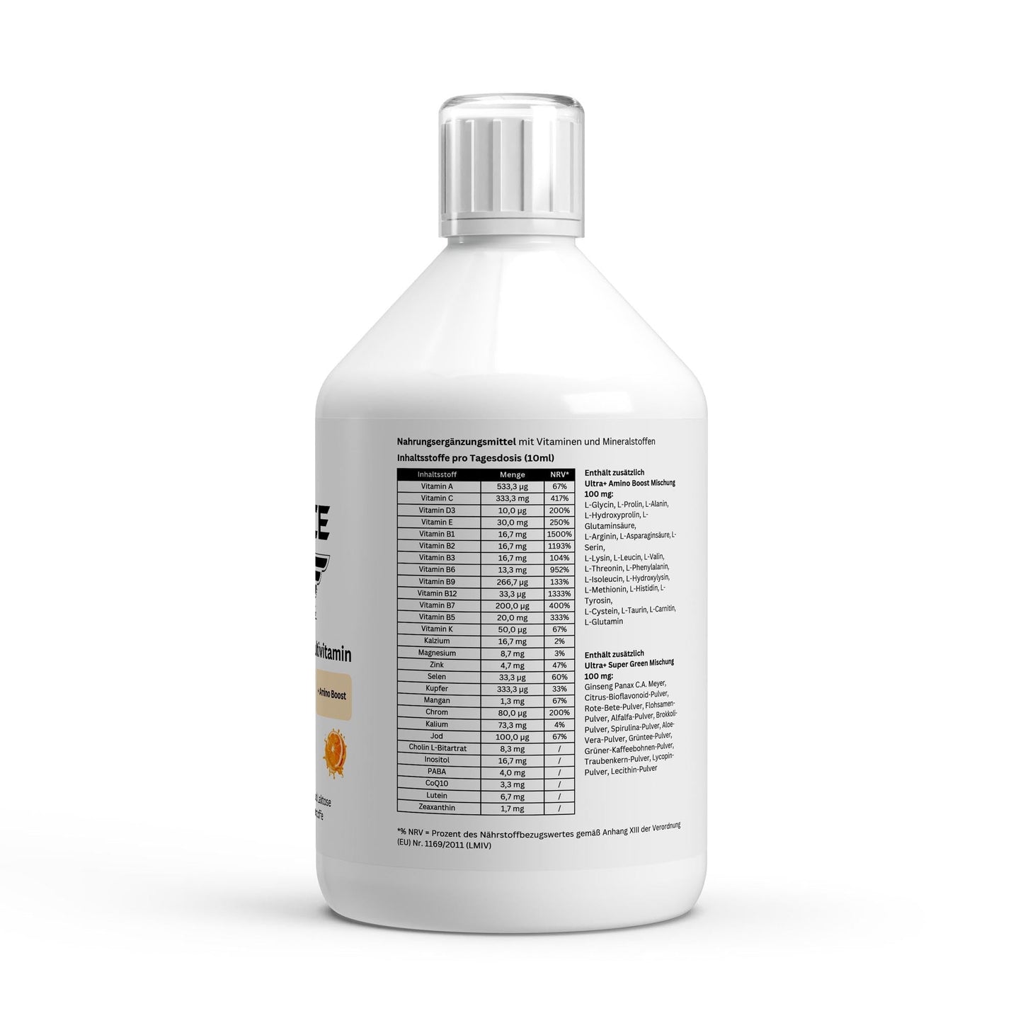Ultra+ Essentials Multivitamin - 500ml - THE FORCE SPORT