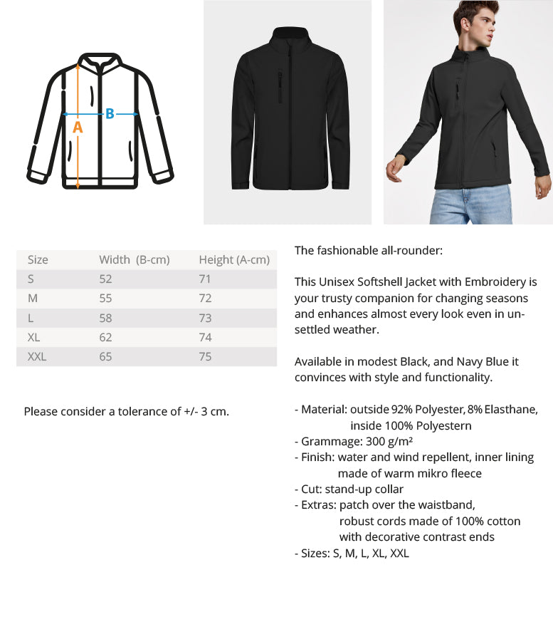 UNISEX SOFTSHELL JACKET - THE FORCE SPORT