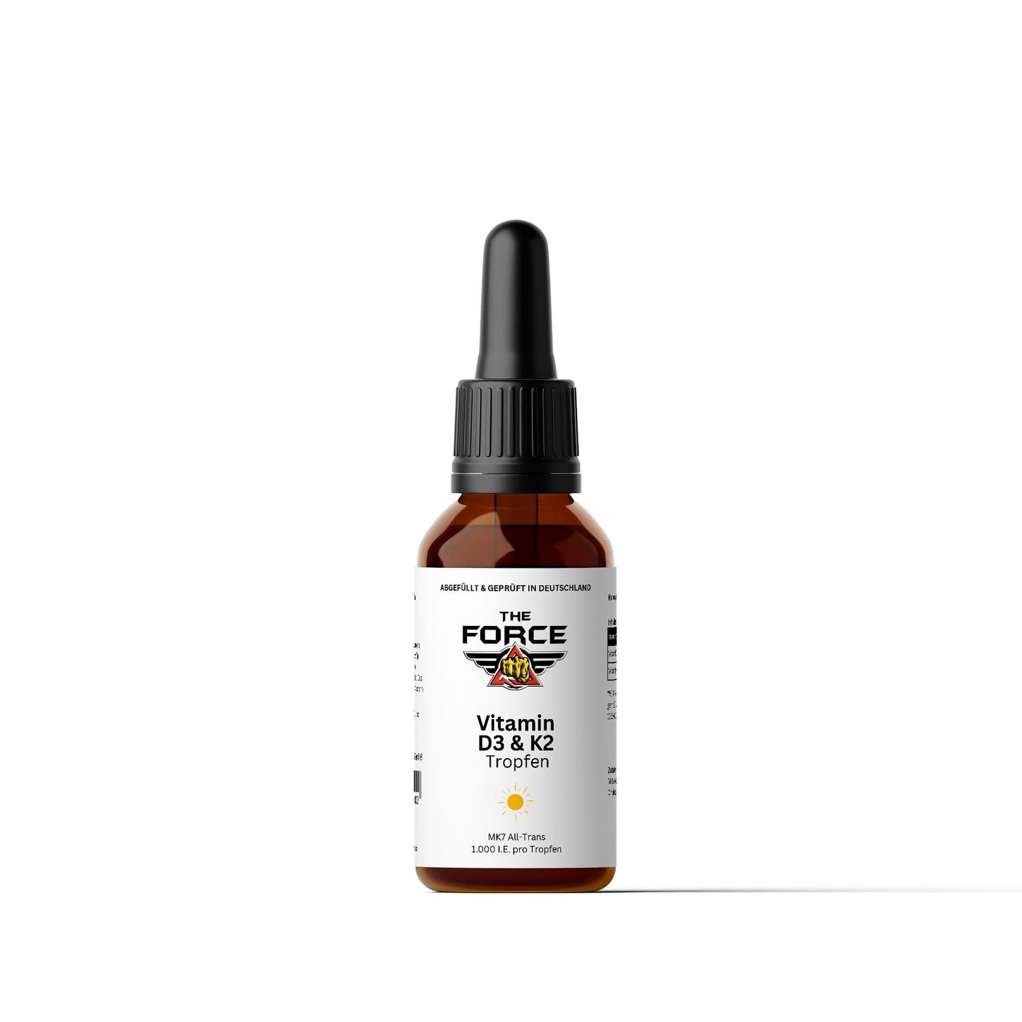 Vitamin D3 + K2 - 1.700 Tropfen (1.000 I.E.) - THE FORCE SPORT