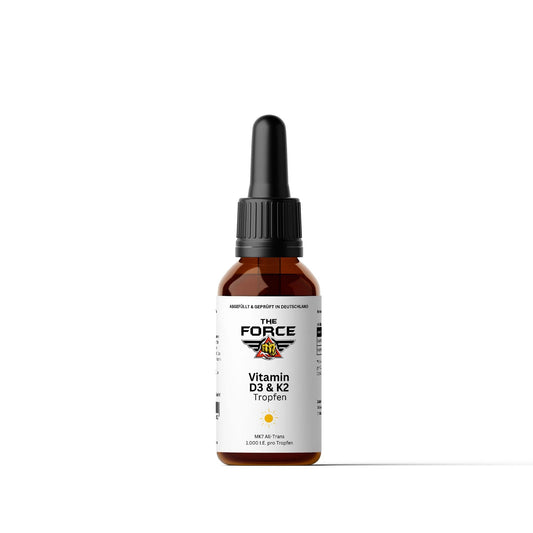Vitamin D3 + K2 - 1.700 Tropfen (1.000 I.E.) - THE FORCE SPORT