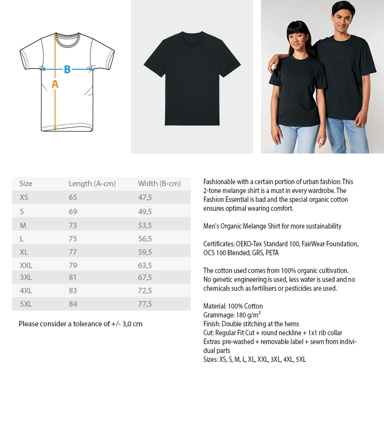 70 Years - Men Premium Organic Shirt - THE FORCE SPORT