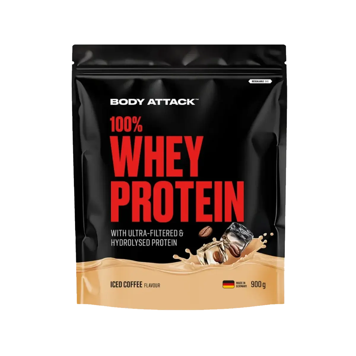 Body Attack 100% Whey Protein 900 g Molkenprotein Pulver
