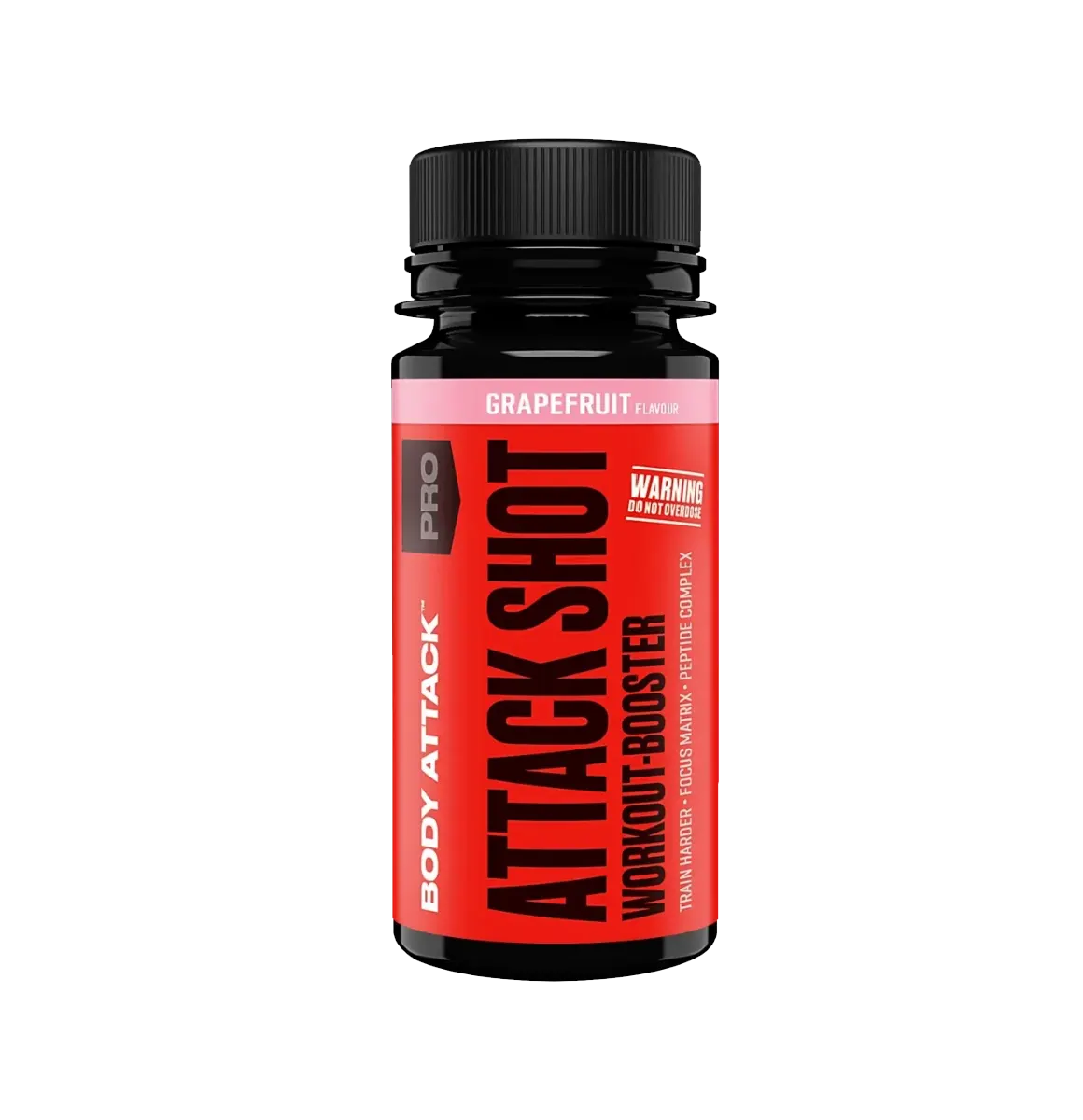 Body Attack Attack Shot 20 x 60 ml Pre-Workout Shots mit Koffein und Aminosäuren