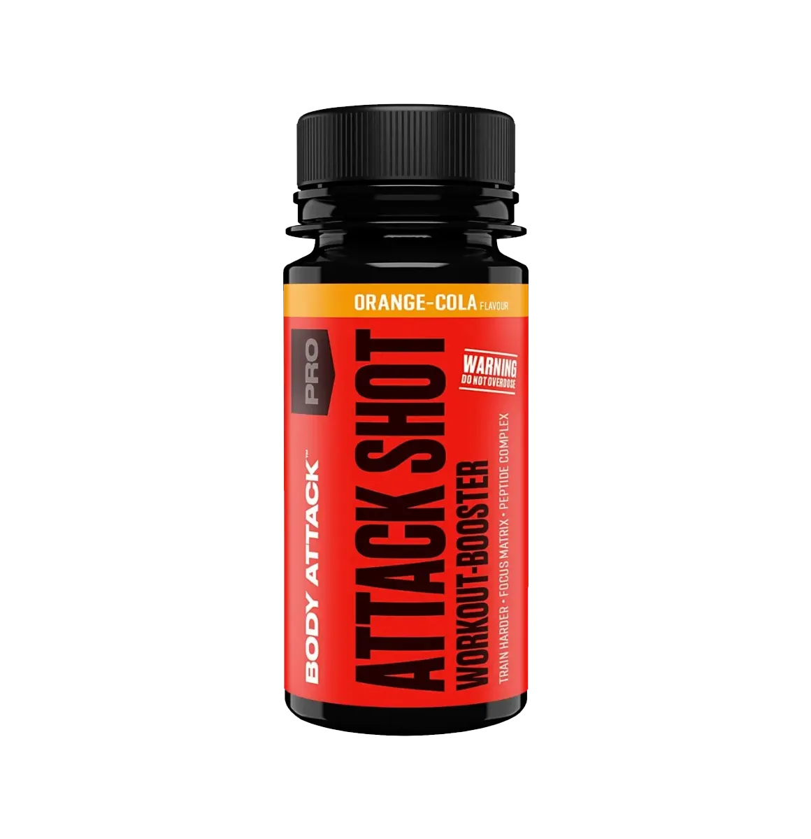 Body Attack Attack Shot 20 x 60 ml Pre-Workout Shots mit Koffein und Aminosäuren