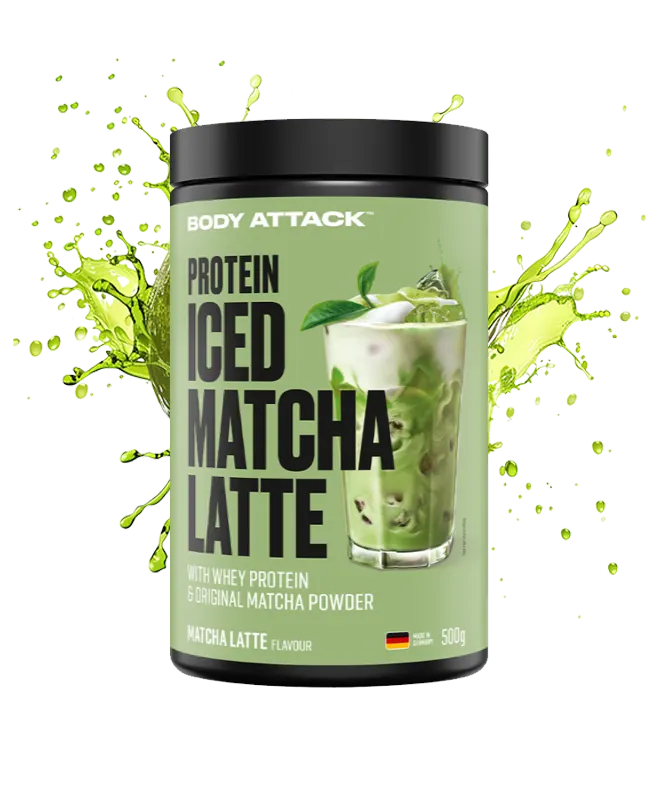Body Attack Protein Iced Matcha Latte 500 g Whey Protein Matcha