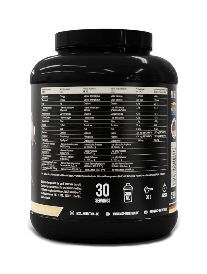 MST Nutrition Best Whey Protein 900 g DigeZyme Molkenprotein