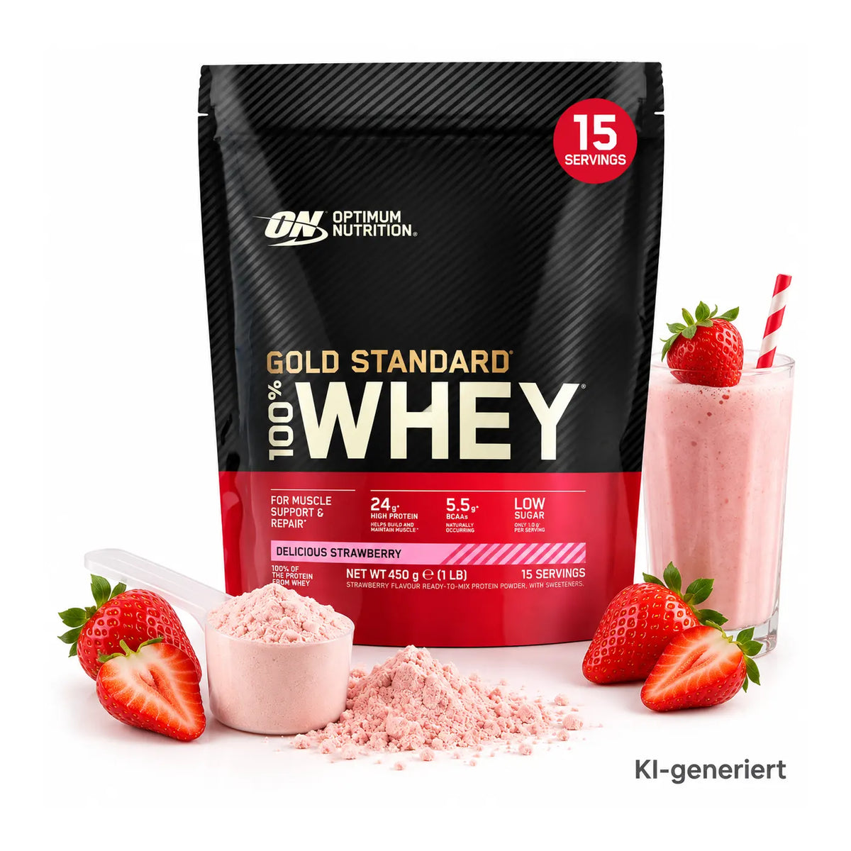 Optimum Nutrition Gold Standard Whey Delicious Strawberry 450 g