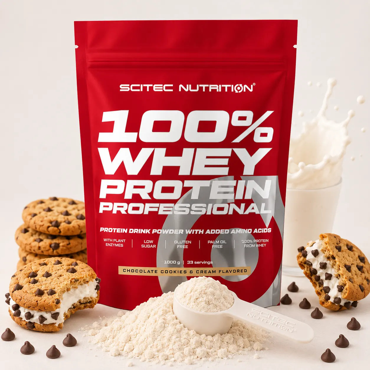 Scitec Nutrition 100% Whey Protein Professional 1 kg Molkenproteinpulver
