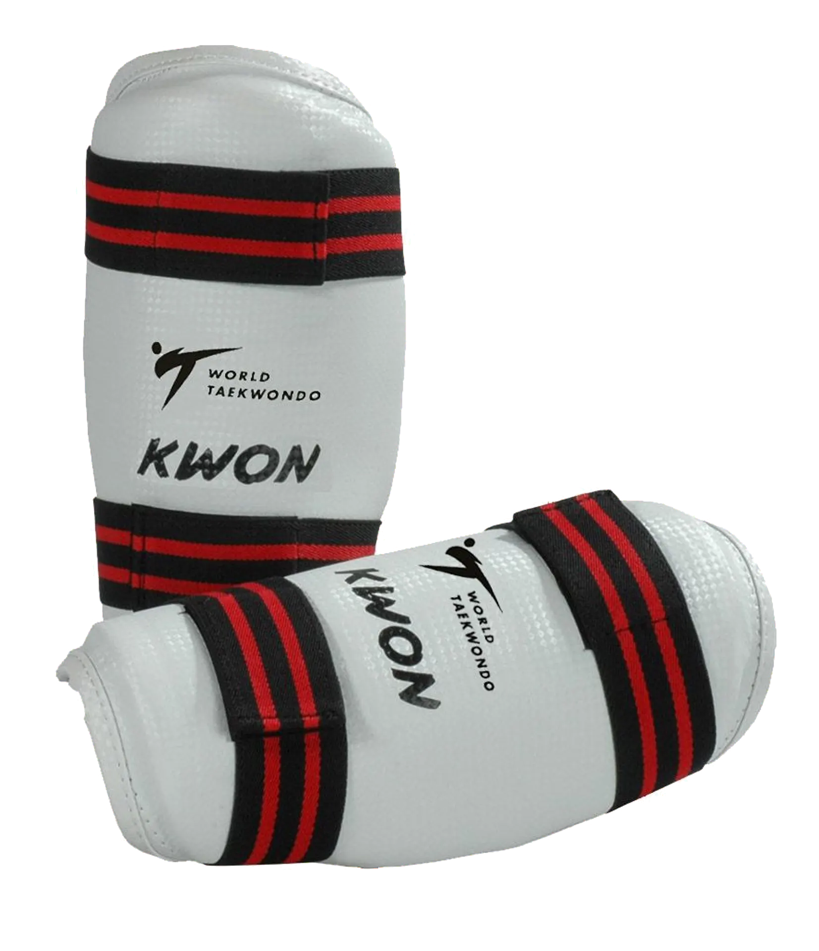 Weißer KWON Unterarmschutz Evolution WT-anerkannt für Taekwondo