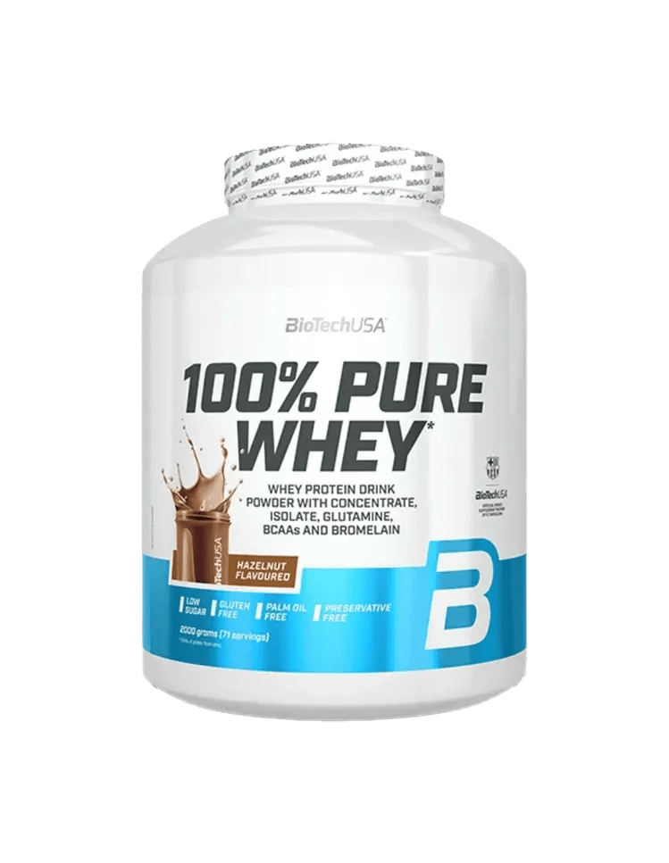 BioTechUSA 100% Pure Whey 2000 g Whey Protein 16 Sorten