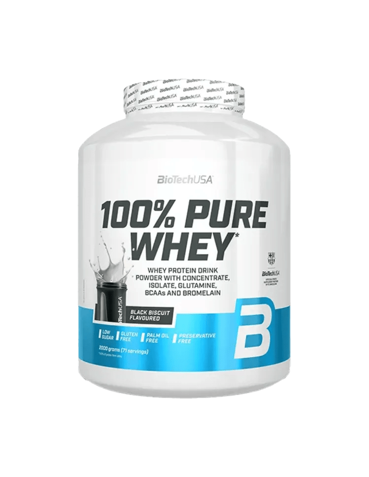 BioTechUSA 100% Pure Whey 2000 g Whey Protein 16 Sorten