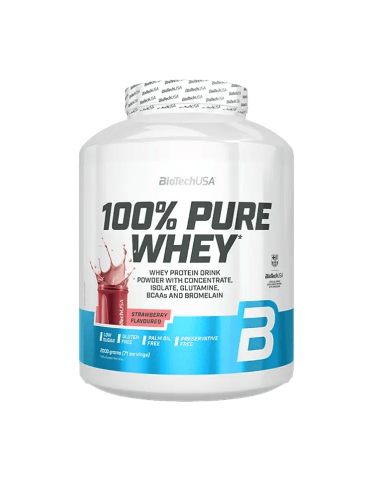 BioTechUSA 100% Pure Whey 2000 g Whey Protein 16 Sorten