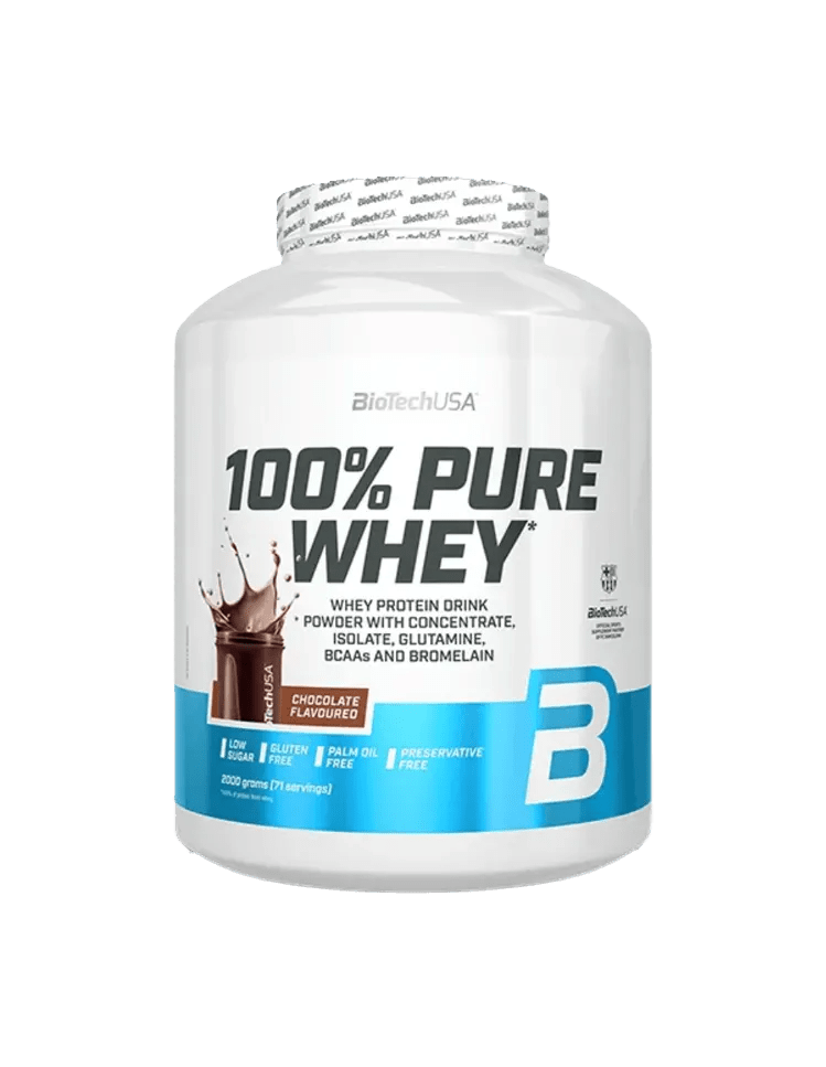 BioTechUSA 100% Pure Whey 2000 g Whey Protein 16 Sorten