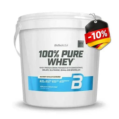 BioTechUSA 100% Pure Whey Protein Pulver 4000 g - 10%