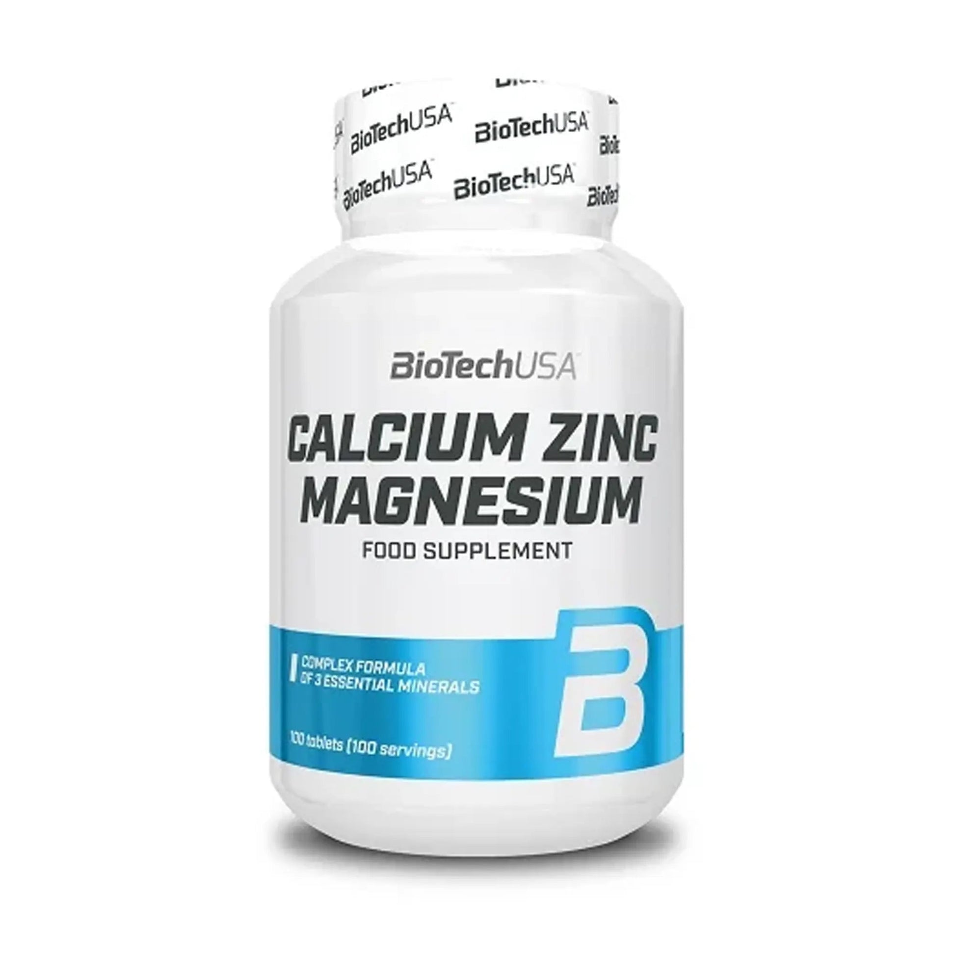 BioTech Calcium Zinc Magnesium 100 Tabletten Nahrungsergänzung