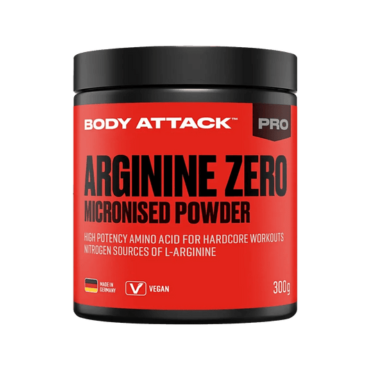 Body Attack 100% Arginine Zero 300 g L-Arginin Pulver mit Vitamin B6