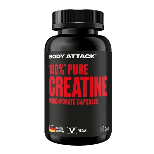 Body Attack 100% Pure Creatine 80 Kapseln Kreatin Monohydrat