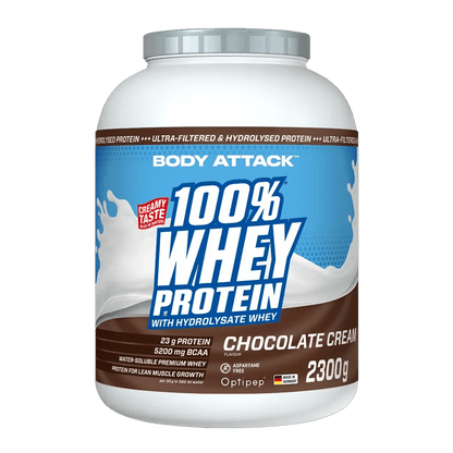 Body Attack 100% Whey Protein - 2300g - THE FORCE SPORT