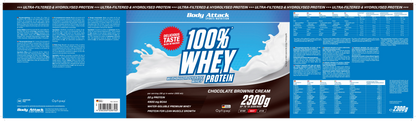 Body Attack 100% Whey Protein - 2300g – hochwertige / premium / висококачествена Body Attack 100% Whey Protein von / by / от THE FORCE SPORT | THE FORCE SPORT