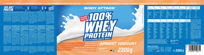 Body Attack 100% Whey Protein - 2300g – hochwertige / premium / висококачествена Body Attack 100% Whey Protein von / by / от THE FORCE SPORT | THE FORCE SPORT