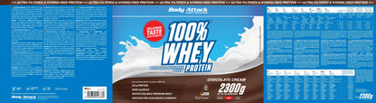 Body Attack 100% Whey Protein - 2300g – hochwertige / premium / висококачествена Body Attack 100% Whey Protein von / by / от THE FORCE SPORT | THE FORCE SPORT