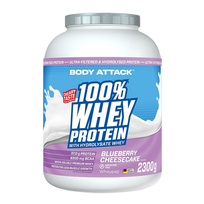 Body Attack 100% Whey Protein - 2300g – hochwertige / premium / висококачествена Body Attack 100% Whey Protein von / by / от THE FORCE SPORT | THE FORCE SPORT