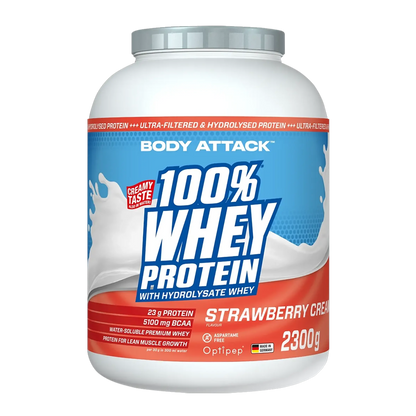 Body Attack 100% Whey Protein - 2300g – hochwertige / premium / висококачествена Body Attack 100% Whey Protein von / by / от THE FORCE SPORT | THE FORCE SPORT