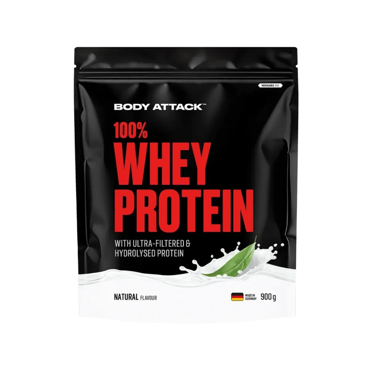 Body Attack 100% Whey Protein 900 g Molkenprotein Pulver