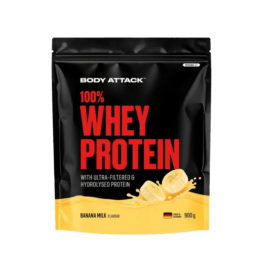 Body Attack 100% Whey Protein 900 g Molkenprotein Pulver