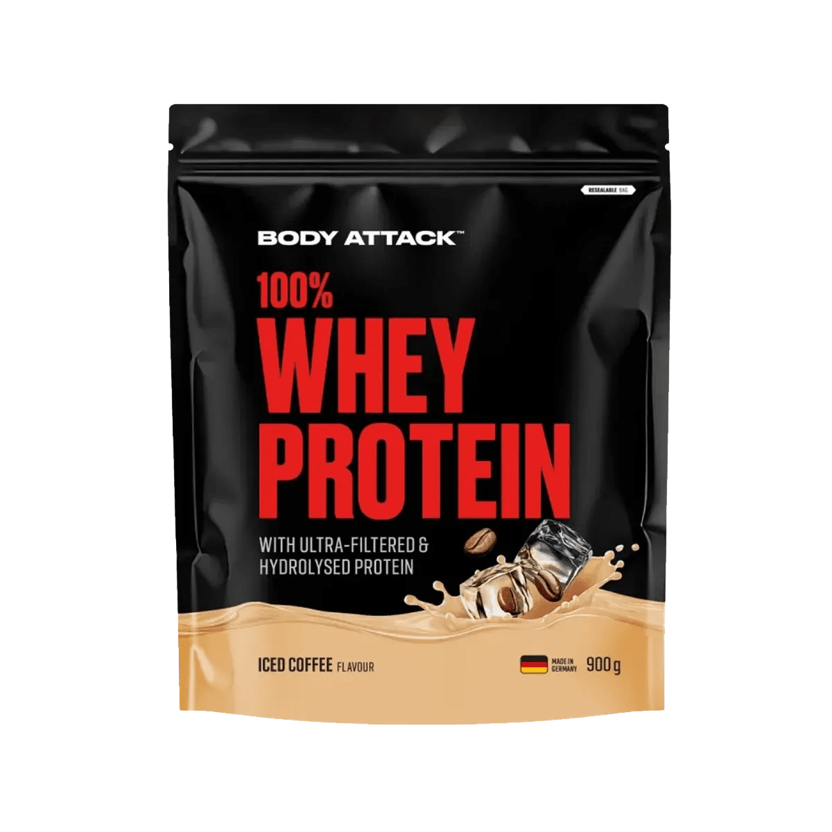 Body Attack 100% Whey Protein 900 g Molkenprotein Pulver