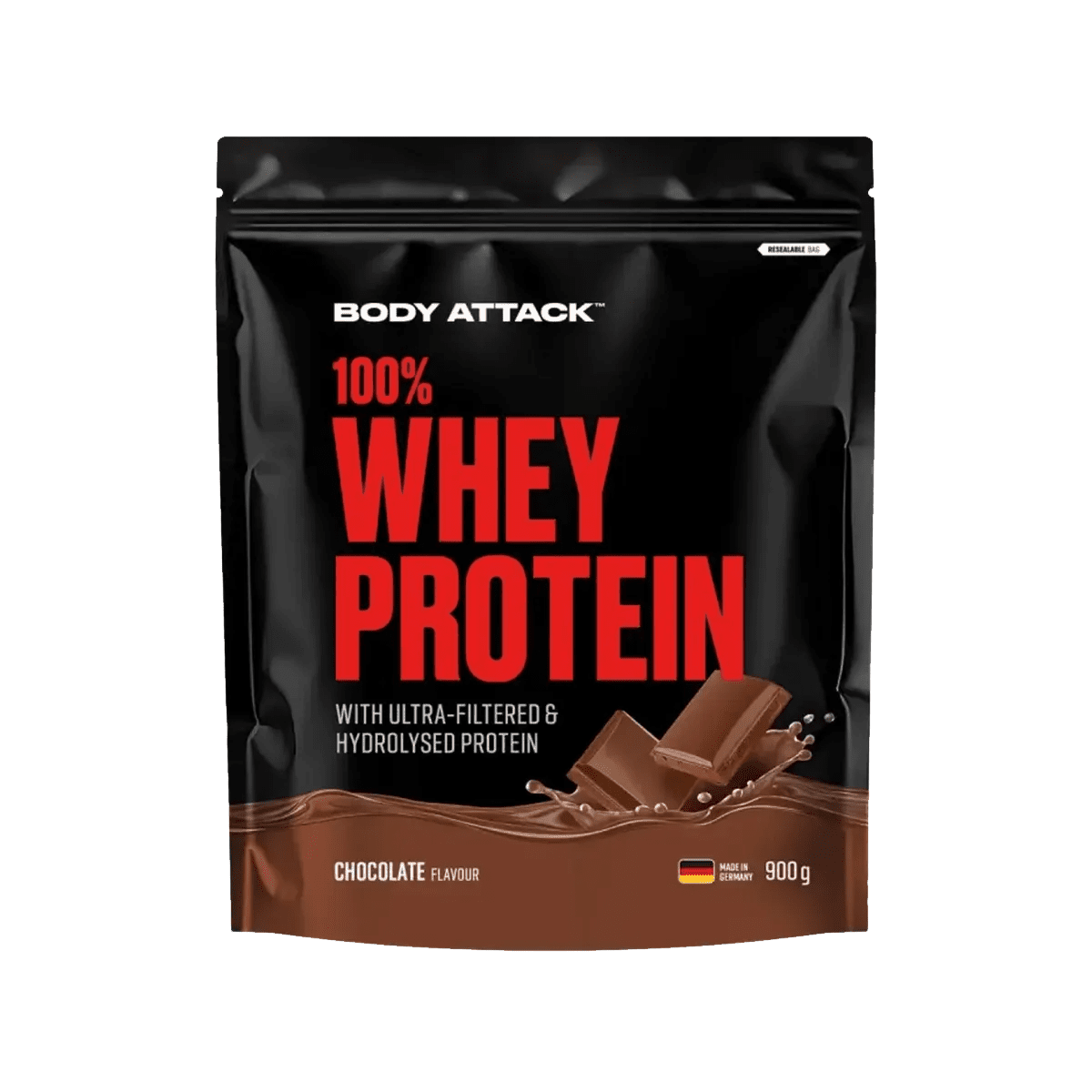 Body Attack 100% Whey Protein 900 g Molkenprotein Pulver