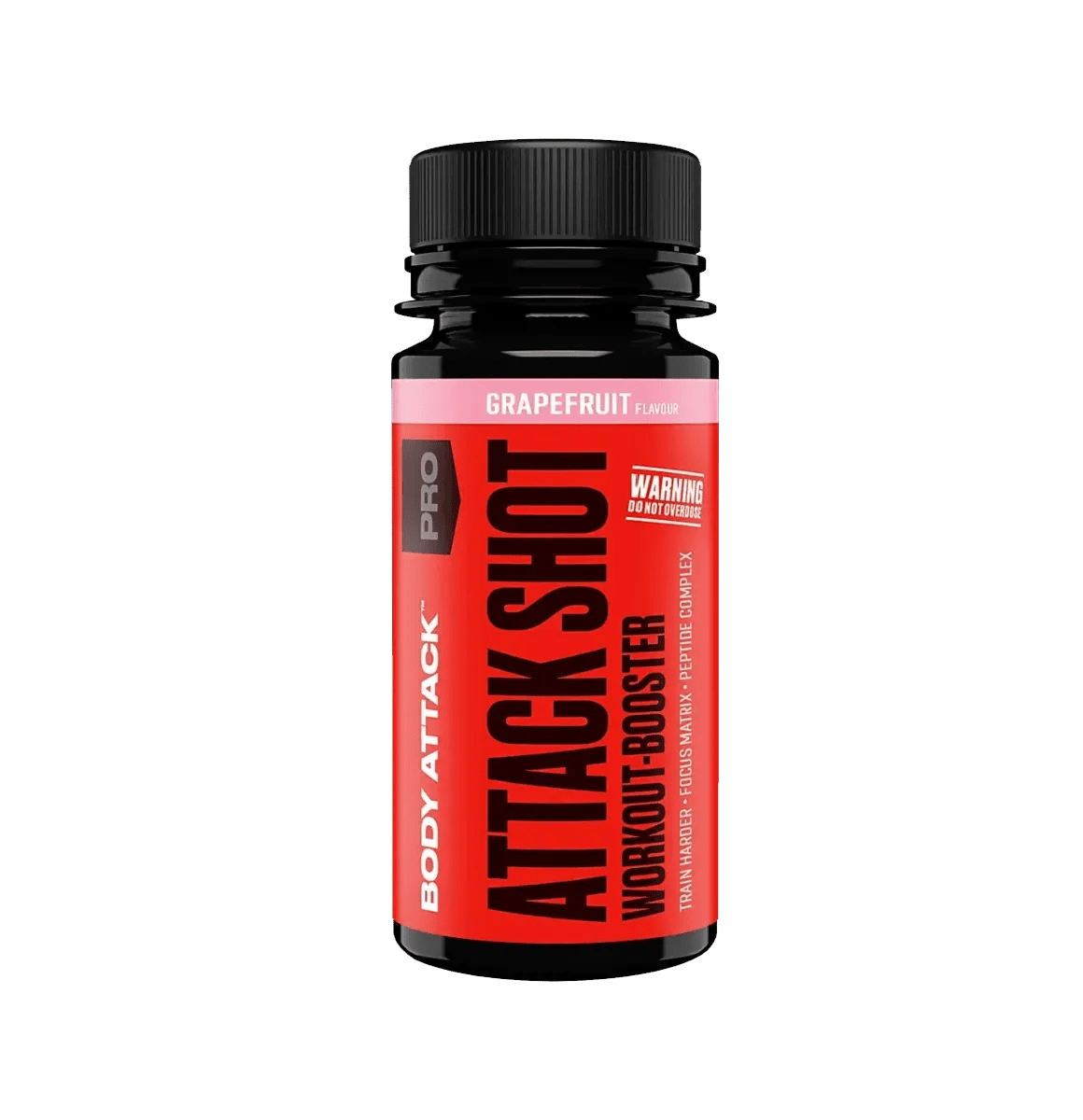 Body Attack Attack Shot 20 x 60 ml Pre-Workout Shots mit Koffein und Aminosäuren